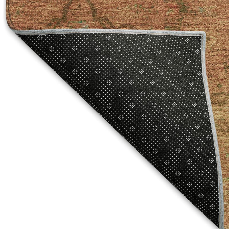 Machine Washable Indoor/ Outdoor Boho Global Chantille Rug