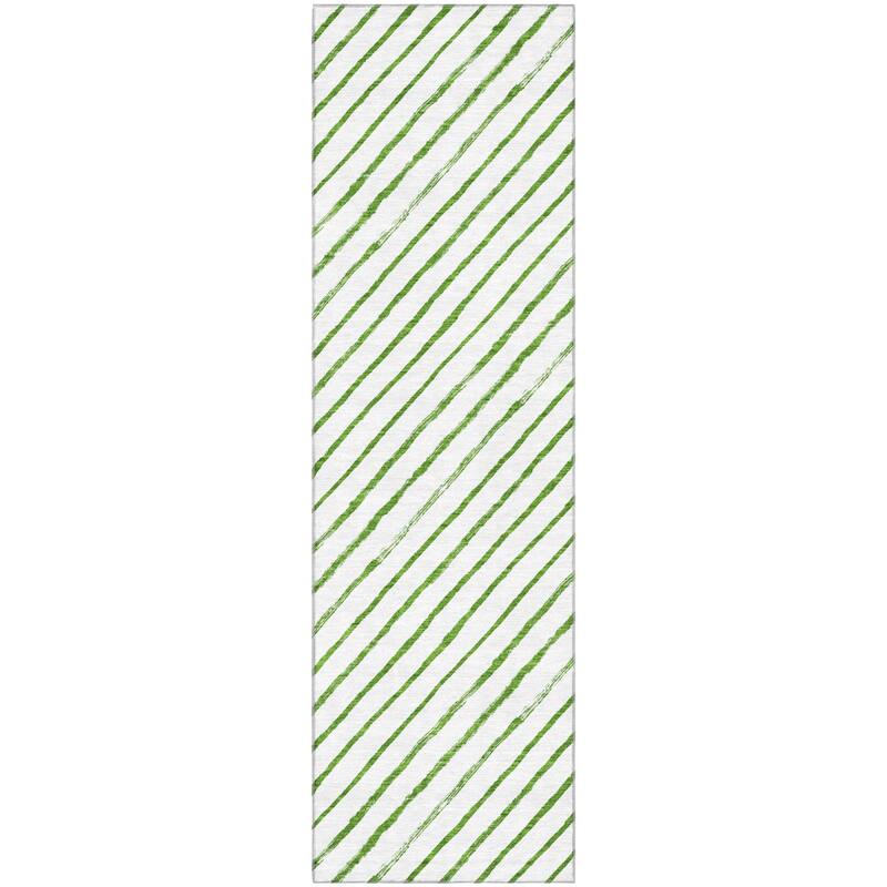 Premium Washable Super Soft Angle Stripe Mayfield Rug