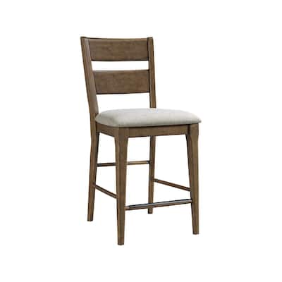 Koloa 24" Upholstered Barstool, Honey (Set of 2)