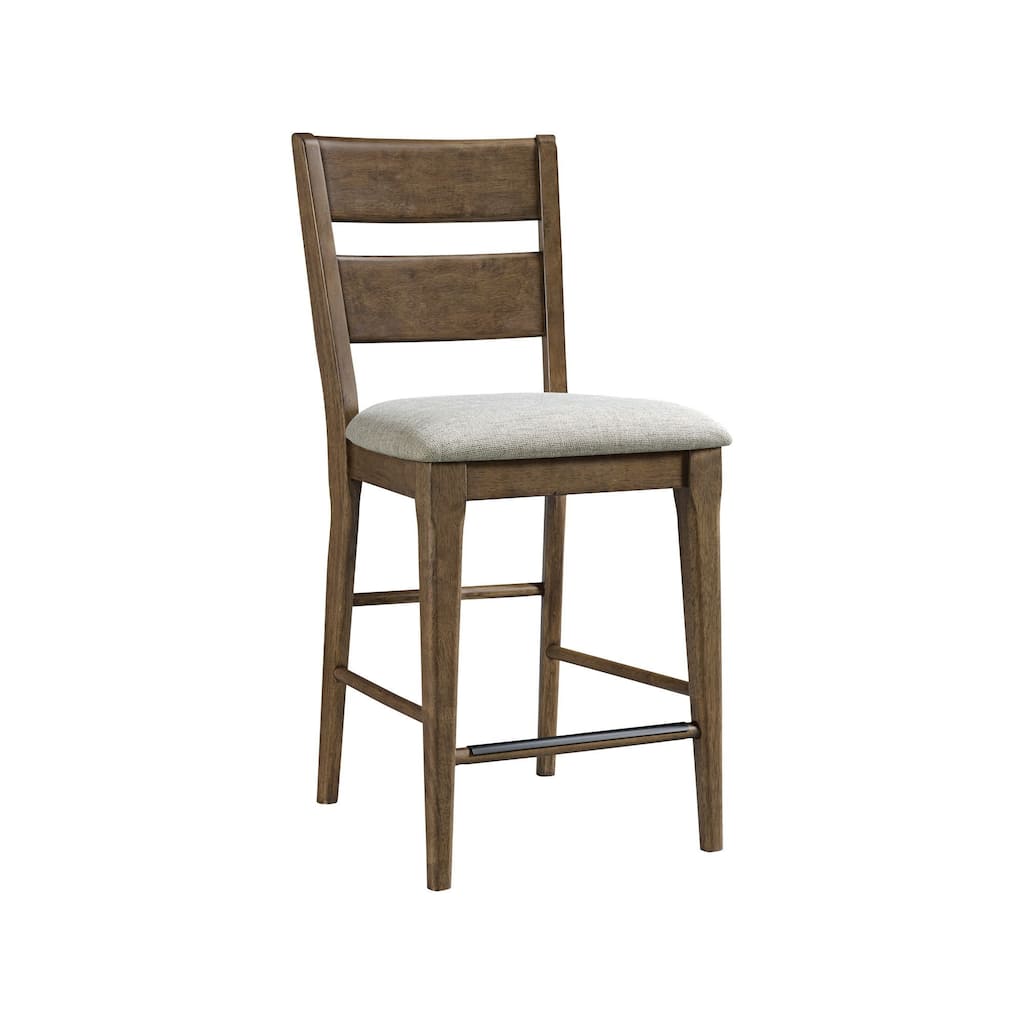 Koloa 24" Upholstered Barstool, Honey (Set of 2)