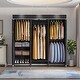 Covered Clothes Rack Bedroom Armoires Closet Rack with Slid Basket ...