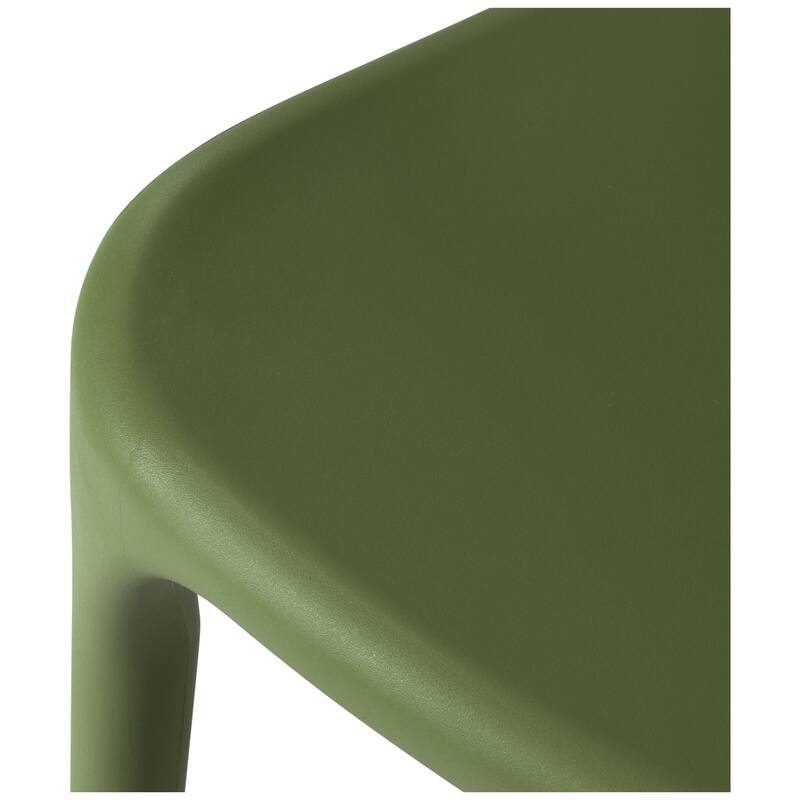 Frond and Form Outdoor Patio Modern Stacking Dining Side Chair (Set of 4)