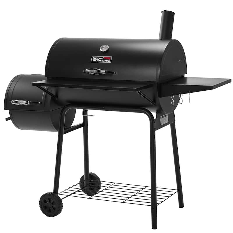 Royal Gourmet CC1830S Charcoal Grill with Offset Smoker,Black