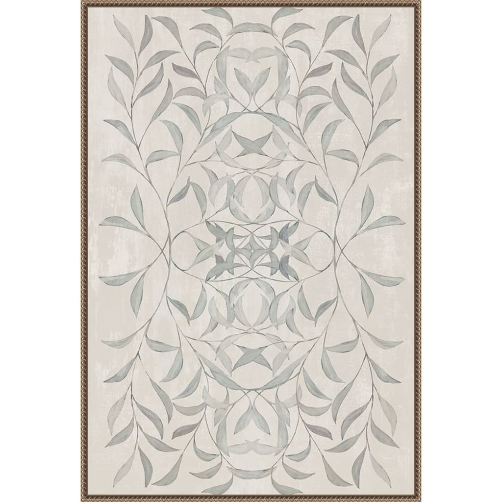 Soft Symmetry of Botanical Patterns by Hannah Dawson (28 x 41 in.), Framed Canvas Wall Art Print