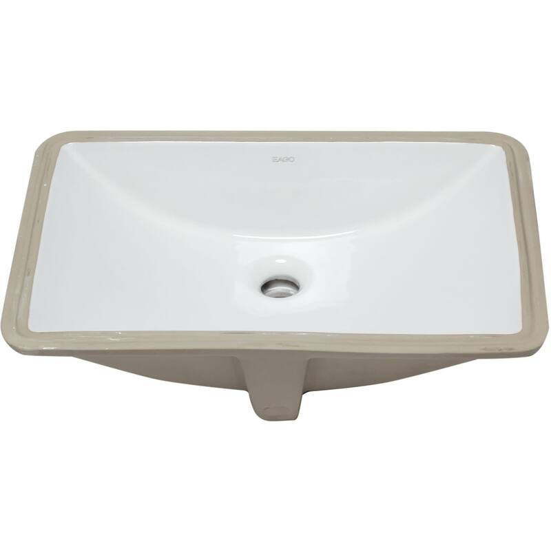 Eago 22" Undermount Bathroom Sink with Overflow