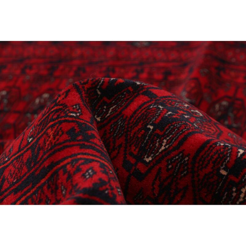 Teimani Red Rug 3'11" x 5'3" - 3'11 x 5'3