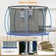 preview thumbnail 40 of 68, 10/12/14/16 FT Outdoor Trampoline Bounce Combo W/Closure Net
