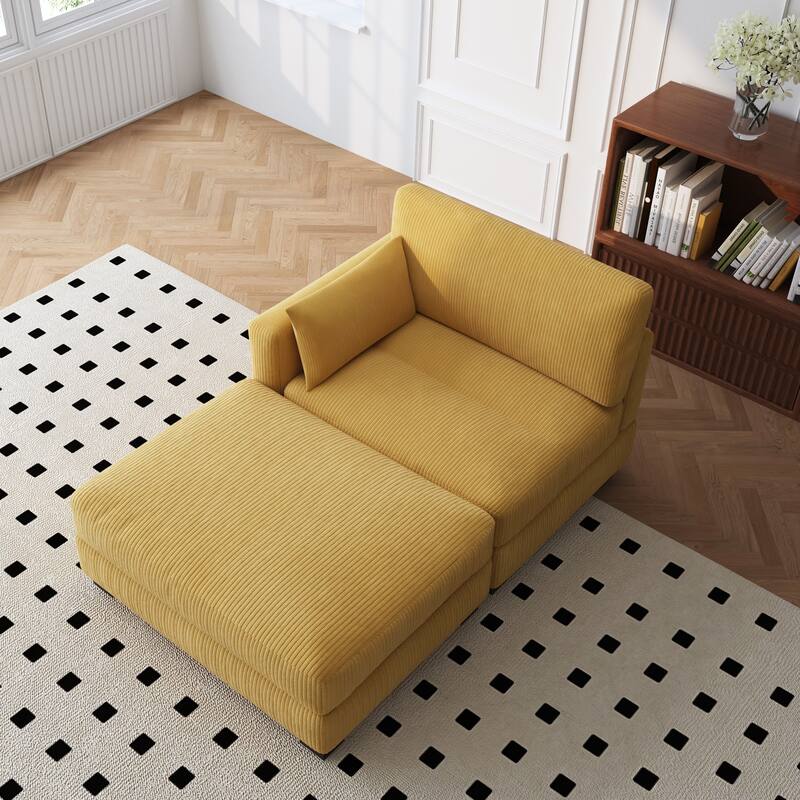 88" Convertible Larger Couch Modular Sectional Sofa Set