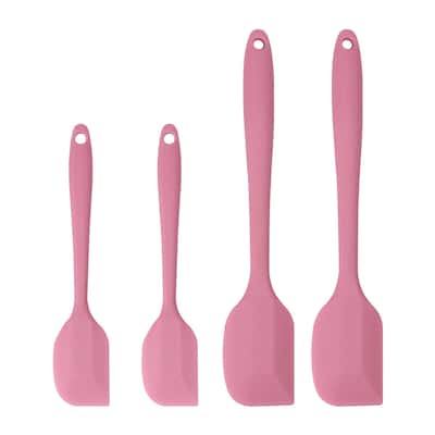 4Pcs Silicone Heat Resistant Non-scratch Turners Non Stick Spatula Set