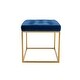 preview thumbnail 17 of 74, Upholstered Tufted Velvet Ottoman, Modern End of Bed Bench with Golden Metal Frame, Entryway Footrest Stool