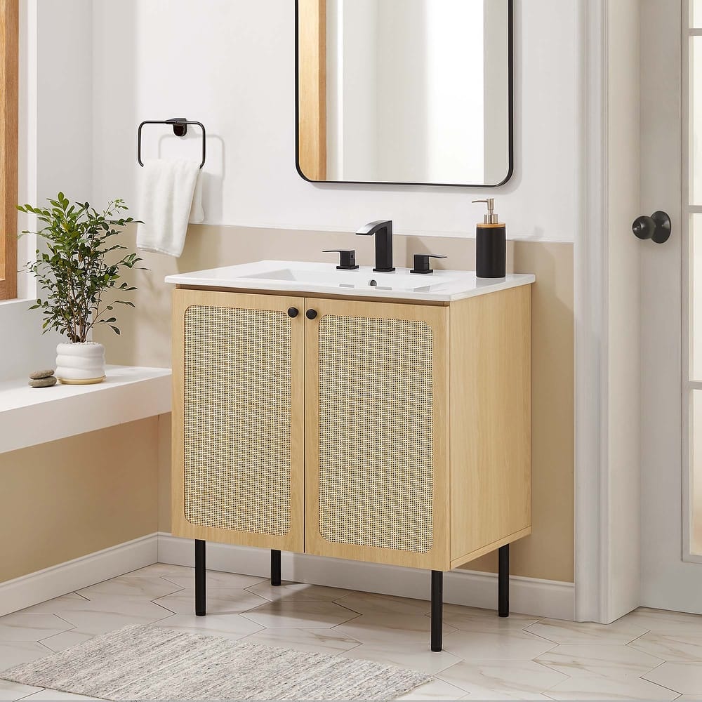 Chaucer 18"/24"/30"/36"/48"Single Basin/48" White Basin Bathroom Vanity