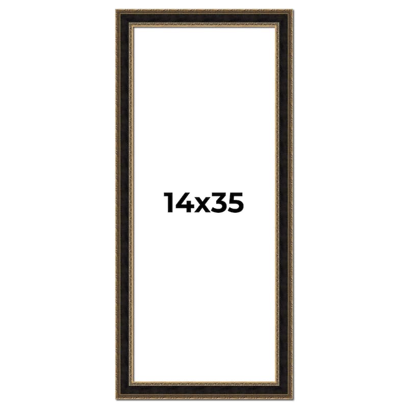 14x35 Frame Gold Antique Vintage Sold Wood Picture Frame | 1.75 Inch