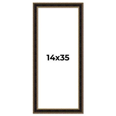 14x35 Frame Gold Antique Vintage Sold Wood Picture Frame | 1.75 Inch