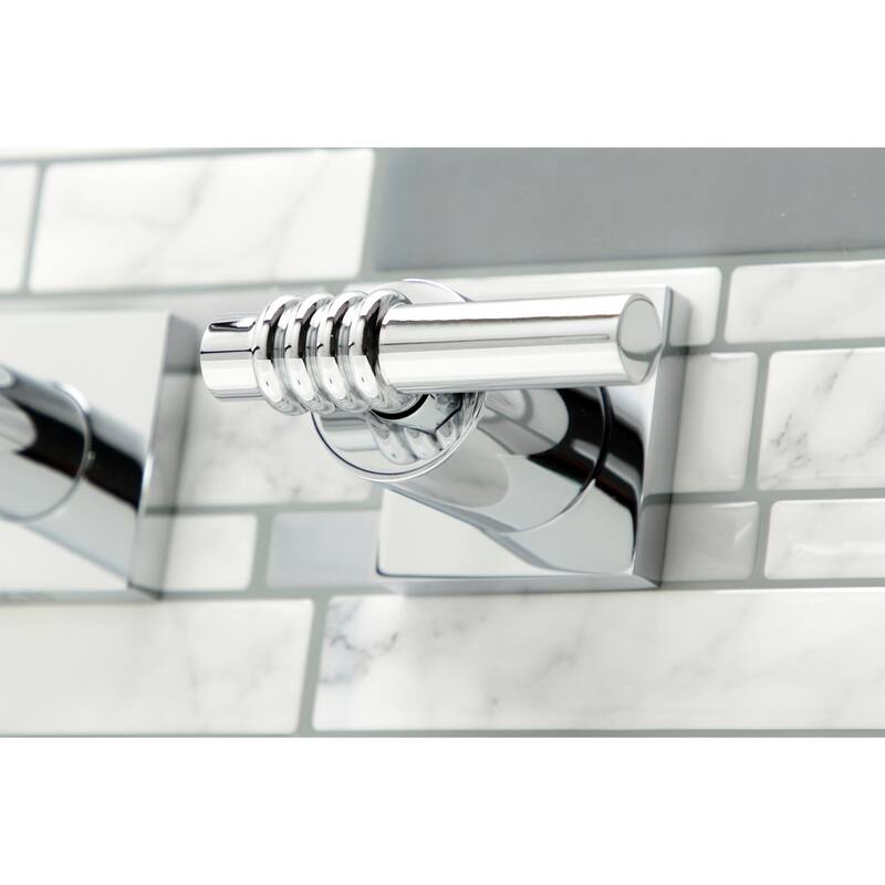 Kingston Brass Milano 3-Hole Wall Mount Roman Tub Faucet