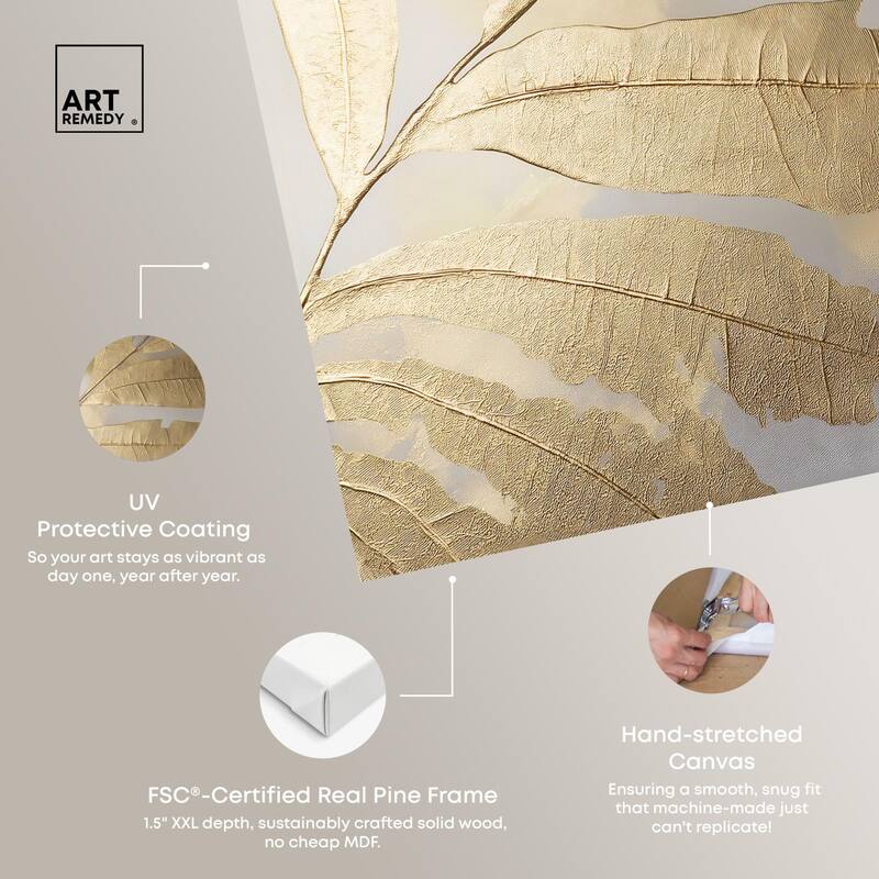 Golden Canopy (I) Canvas by Art Remedy, Gallery Wrapped