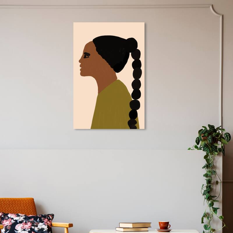 Wynwood Studio Canvas People and Portraits Polynesian Girl II Black and Modern & Contemporary Wall Art Canvas Print - 30 x 20