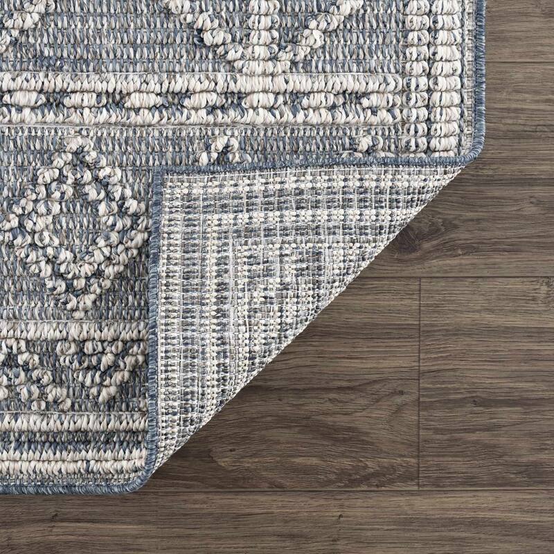 Hauteloom Butch Living Room, Bedroom Patio Outdoor Area Rug - Farmhouse - Taupe,Beige - 2' x 3'