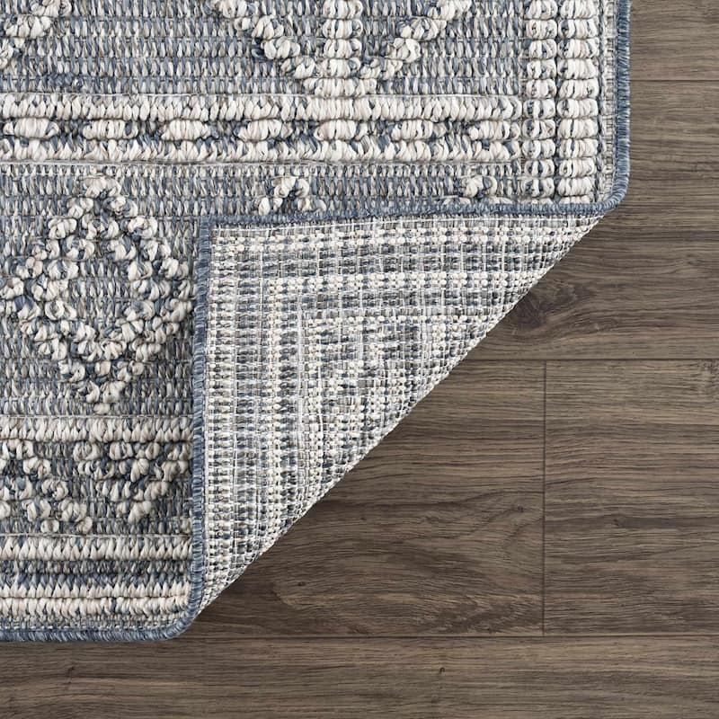 Hauteloom Butch Living Room, Bedroom Patio Outdoor Area Rug - Farmhouse - Taupe,Beige - 2' x 3'