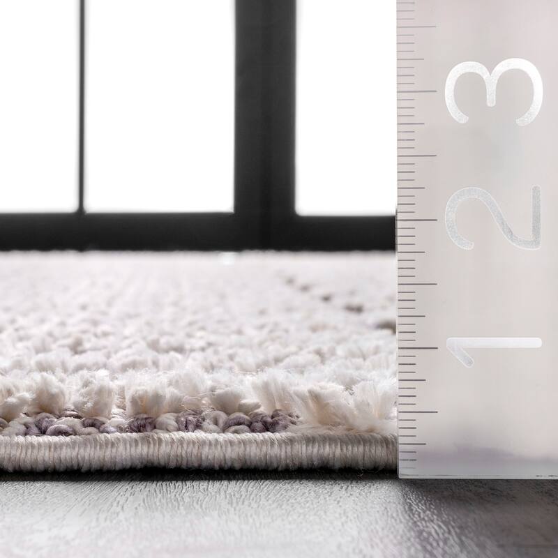 Nuloom Boho Talula Soft Textured Tassel Area Rug