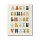 preview thumbnail 1 of 10, Stupell Earthy Alphabet Letters Canvas Wall Art Design by Lil' Rue 16 x 20