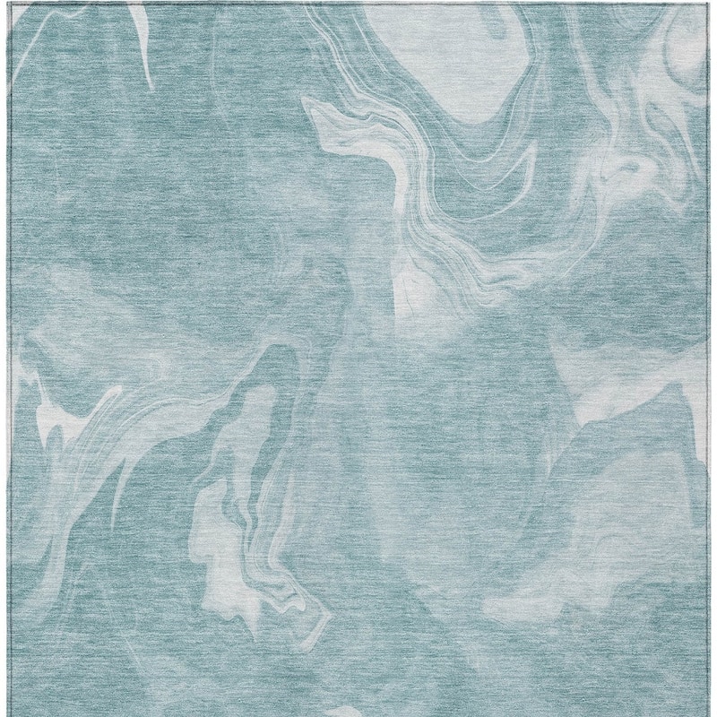 HomeRoots Abstract Transitional Rectangle Outdoor Rug