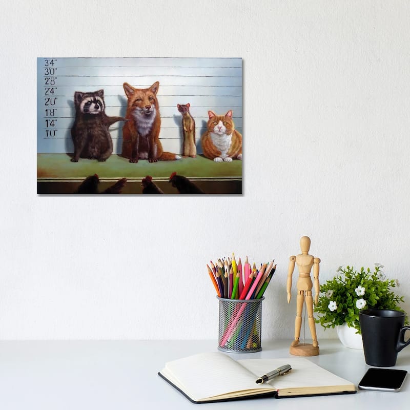 iCanvas "Usual Suspects" by Lucia Heffernan Canvas Print - 8x12x0.75