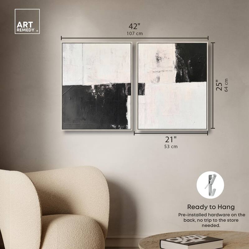 Shattered Symmetry II Canvas Set of 2 by Art Remedy