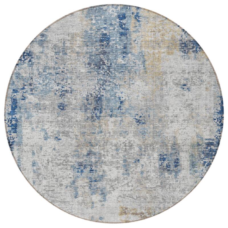 HomeRoots Abstract Transitional Rectangle Outdoor Rug