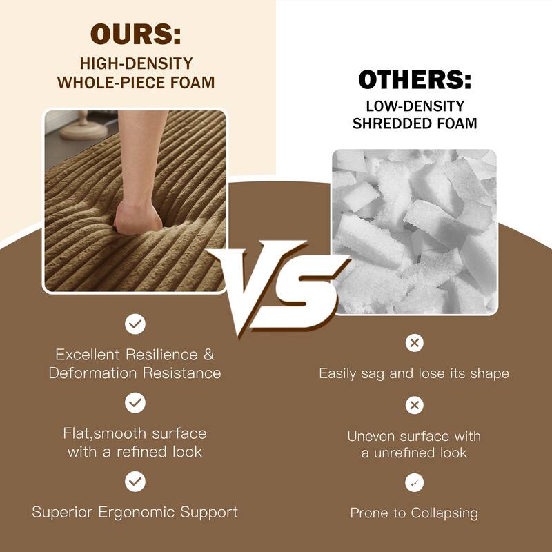 Modern 78.7" Floor Sofa With 2 Pillows For Small Pace Living Room, Convertible Sleeper Sofa Bed