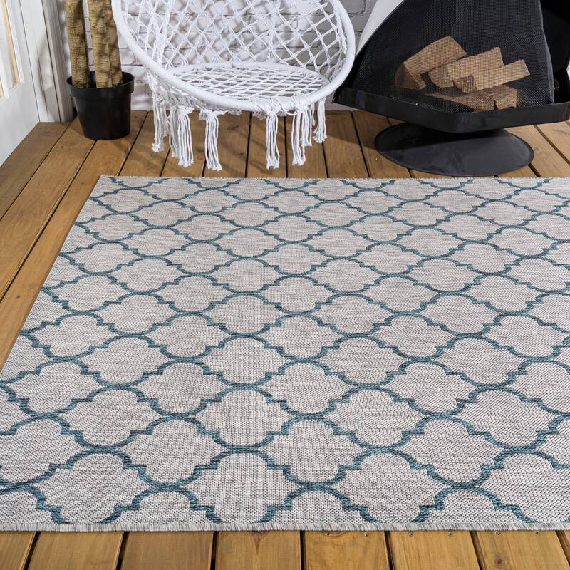 JONATHAN Y Isla Ogee Trellis Indoor/Outdoor Area Rug
