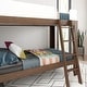 preview thumbnail 12 of 11, Max and Lily Mid-Century Modern Twin over Twin Bunk Bed