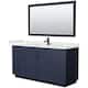 Option Dark Blue / White Quartz Top / Matte Black