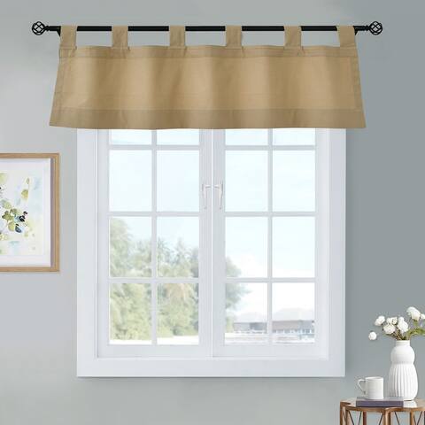 ThermaLogic Weathermate Insulated Cotton Tab Top Valance