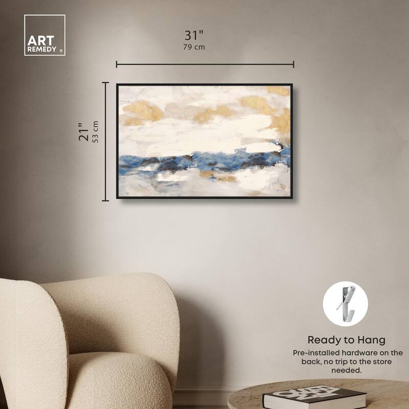 Mountain Mist Canvas Digital Abstract Art by Art Remedy