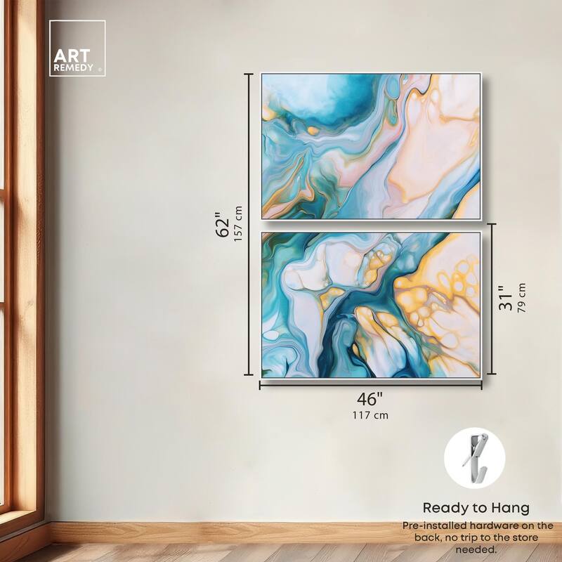 Visions Pastel III Canvas Set of 2 by Art Remedy