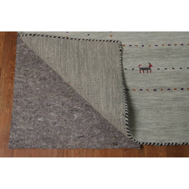 Tribal Wool Gabbeh Indian Area Rug 8x10 - 8' x 10'