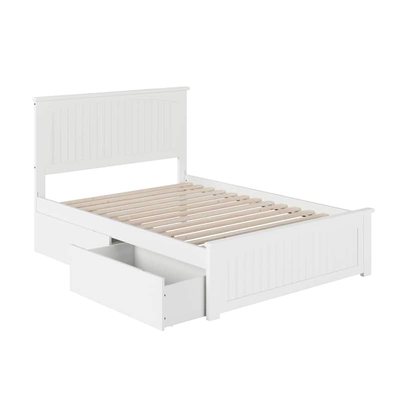 Platform Bed with Drawers, Full Size, Allure Design, Storage Bed, Modern Bedroom Furniture