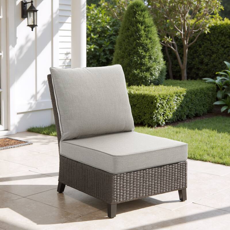 4.7" Thick Sunbrella Outdoor Cushion Set with Back and Seat Cushion