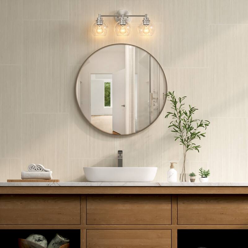 Dimmable Bathroom Vanity Light Globe Glass Shades