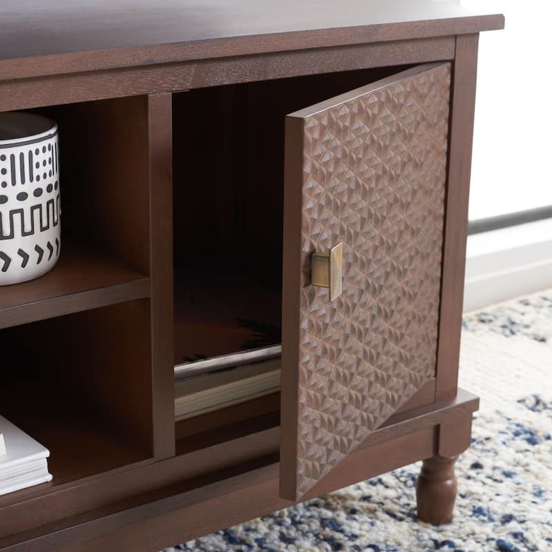 SAFAVIEH Halton 2 Door 1 Shelf Media Stand - 47" W x 16" D x 20" H