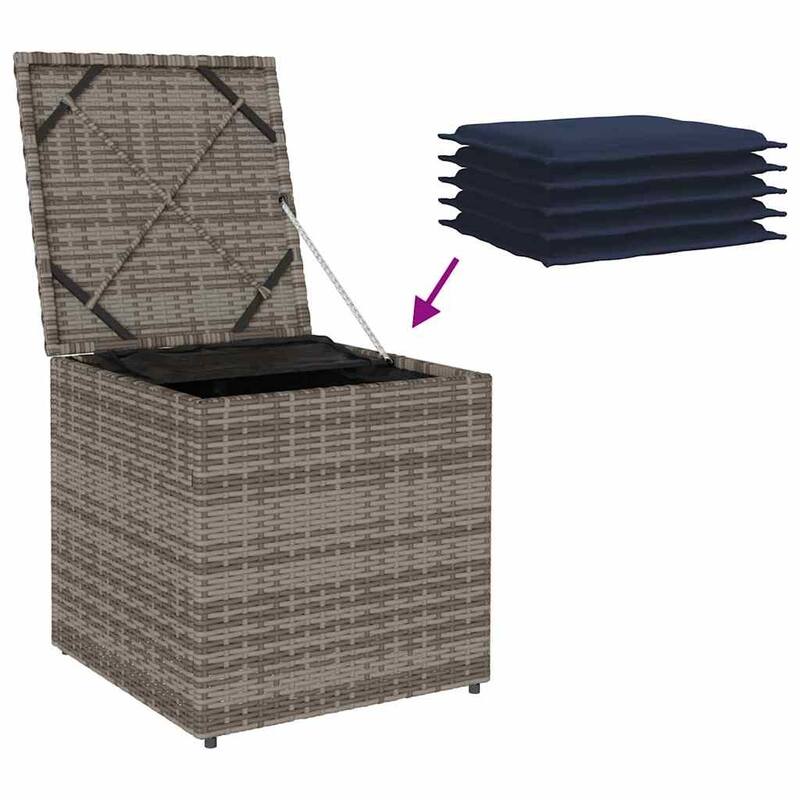 Comfy Outdoor Storage Box for Sofa Cushions - 19.7 x 19.7 x 19.7 in