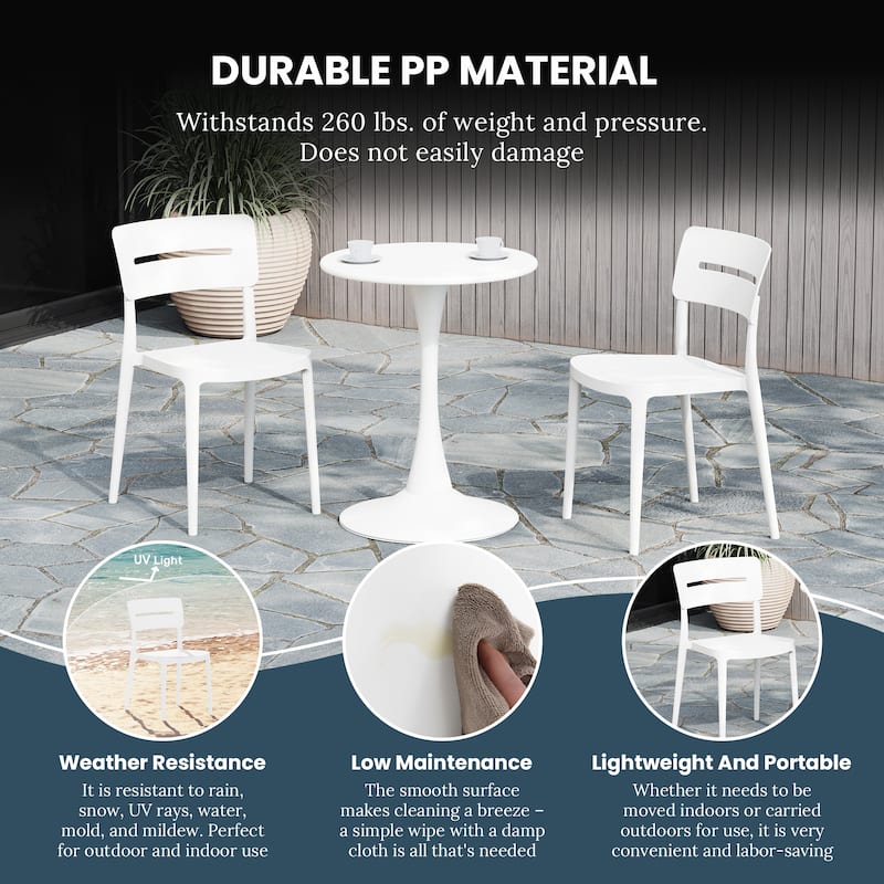 Frond and Form 4-Person Outdoor Round Dining Set
