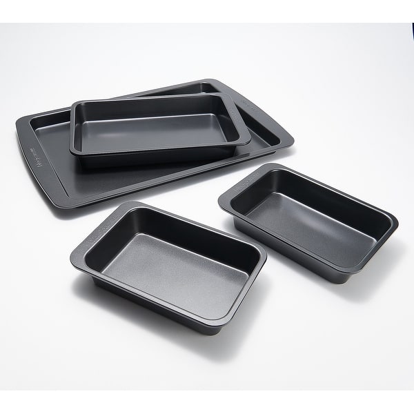 slide 2 of 12, Blue Jean Chef 4-Piece Sheet Pan Dinner Set Refurbished Grey