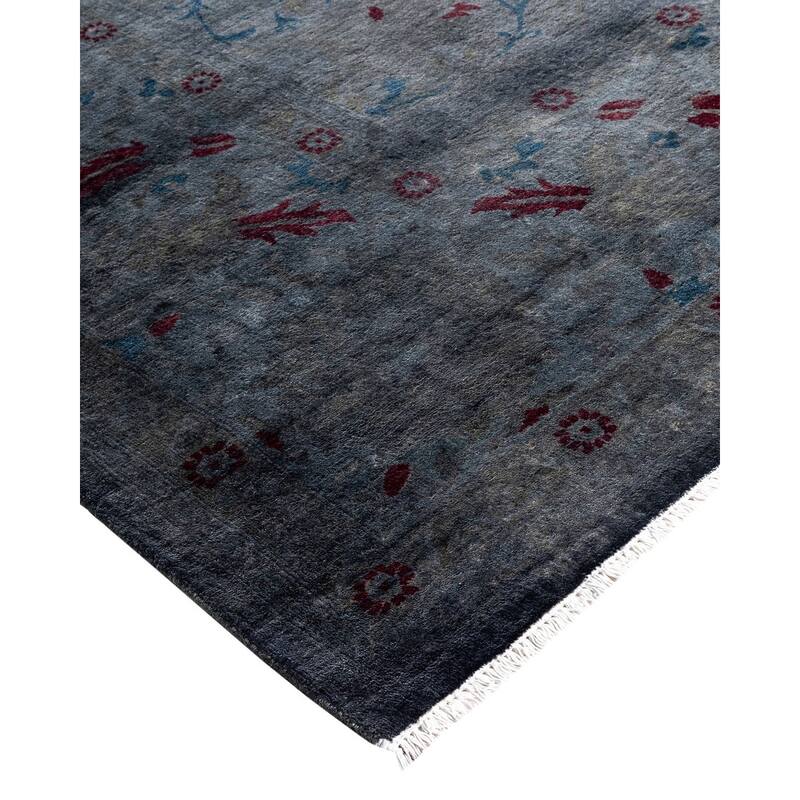 Contemporary Overdyed Wool Hand Knotted Area Rug - 8' 2" x 10' 1"