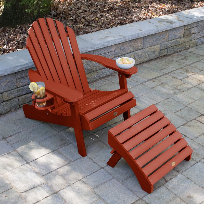 Mandalay Outdoor Chair, Ottoman, and Cupholder Set