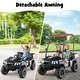 preview thumbnail 31 of 38, Costway 24V 7AH Kids Golf Cart 4WD 2 Seater Ride on Car with Sun Shade