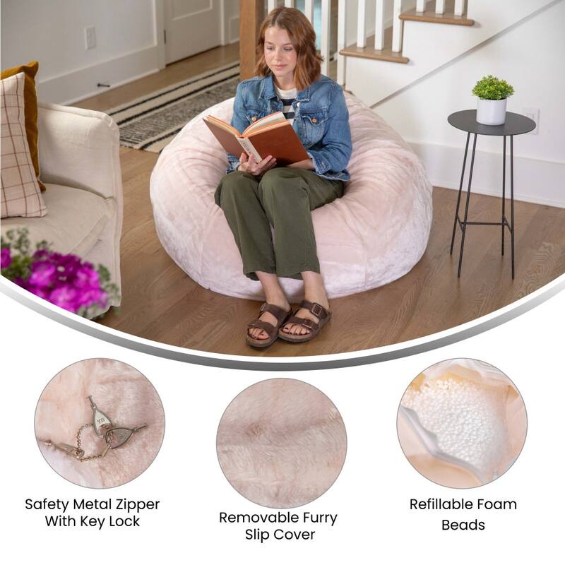 Oversized Refillable Bean Bag Chair for Kids and Adults