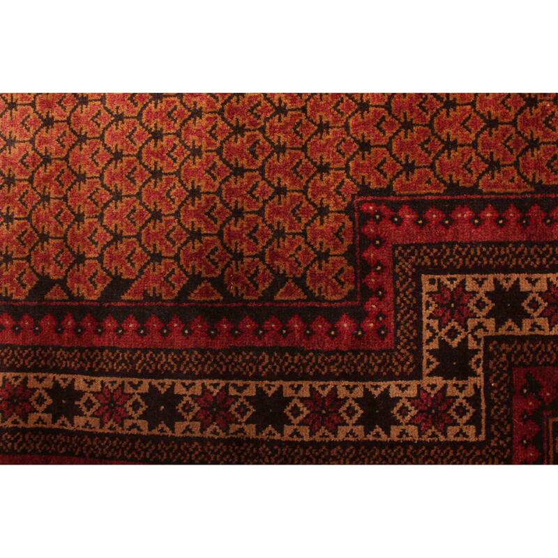 ECARPETGALLERY Hand-knotted Teimani Red Wool Rug - 2'8 x 4'2