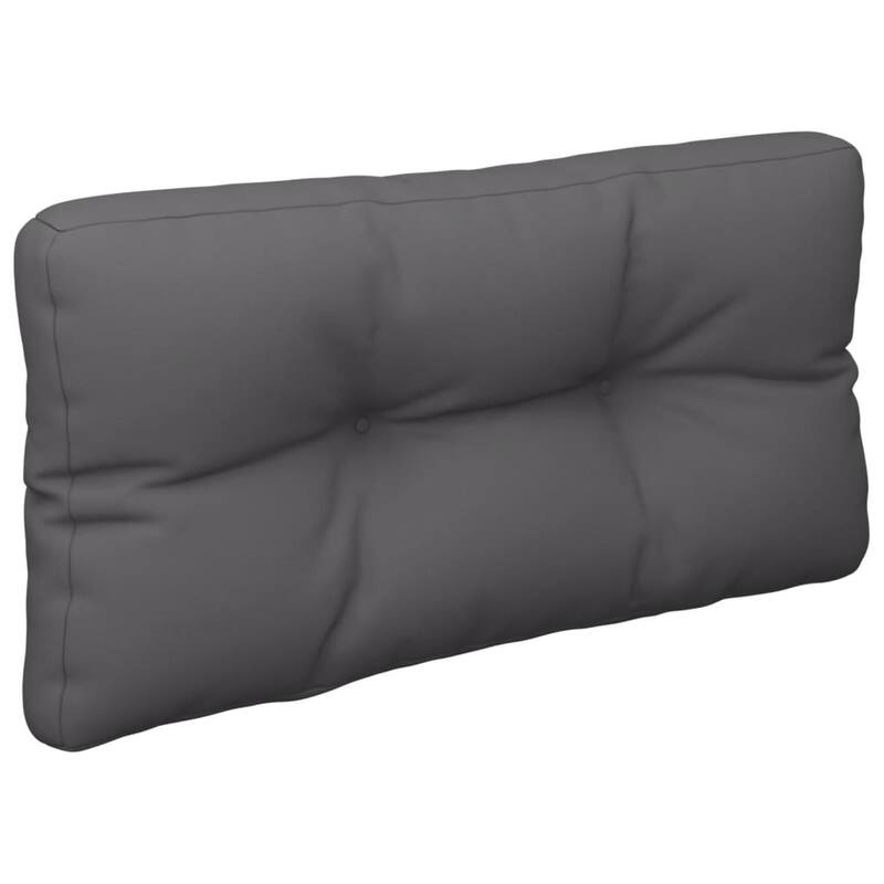 vidaXL Pallet Cushion Anthracite 100% Polyester Large - 31.5 x 31.5 x 4.7 in