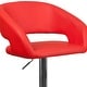 preview thumbnail 8 of 178, Vinyl Adjustable Height Barstool with Rounded Mid-Back